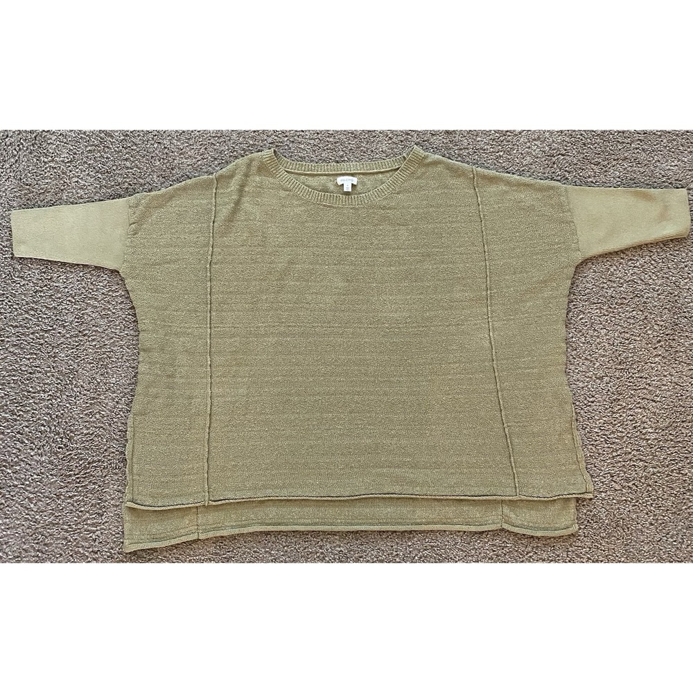 Anthropologie Pilcro Womens Oversized Knit Sweater‎ Textured Olive Size Medium